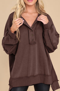 Exposed Seam Long Sleeve Sweatshirt (multiple color options)