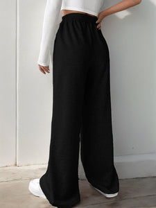 Elastic Waist Wide Leg Pants (multiple color options)