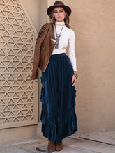 Load image into Gallery viewer, Slit Ruffled Wide Leg Pants (multiple color options)
