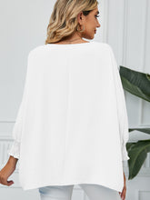 Load image into Gallery viewer, Smocked Lantern Sleeve Round Neck Blouse (multiple color options)
