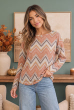 Load image into Gallery viewer, Chevron Dreams Long Sleeve Top
