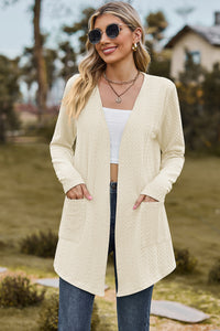 Open Front Long Sleeve Cardigan (multiple color options)