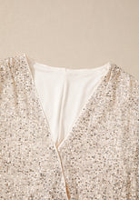 Load image into Gallery viewer, Sequin Surplice Long Sleeve Bodysuit
