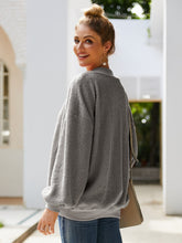 Load image into Gallery viewer, Ivy Lane Mock Neck Dropped Shoulder Sweatshirt (multiple color options)
