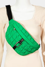 Load image into Gallery viewer, Carabiner Bubble Texture Quilted Sling Bag (multiple color options)
