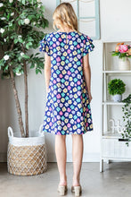 Load image into Gallery viewer, Floral Ruffled Short Sleeve Dress with Pockets
