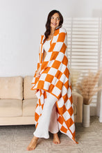 Load image into Gallery viewer, Checkered Decorative Throw Blanket (multiple color options)
