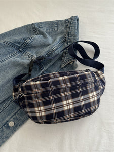 Plaid Adjustable Strap Crossbody Bag (multiple color options)