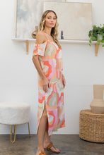 Load image into Gallery viewer, Printed Side Slit Midi Dress
