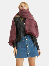 Load image into Gallery viewer, Raw Hem Heathered Polyester Scarf (multiple color options)
