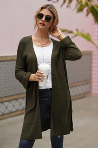 Open Front Long Sleeve Cardigan (multiple color options)