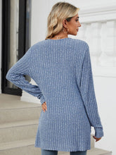 Load image into Gallery viewer, Pocketed Open Front Long Sleeve Cardigan (multiple color options)
