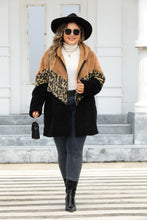 Load image into Gallery viewer, Leopard Zip Up Hooded Outerwear
