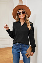 Load image into Gallery viewer, Johnny Collar Long Sleeve Top (multiple color options)
