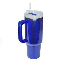 Load image into Gallery viewer, Stainless Steel Tumbler with Handle and Straw (multiple color options)
