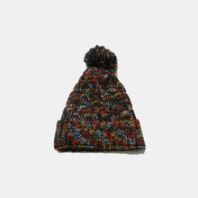 Load image into Gallery viewer, Contrast Cable-Knit Hat with Pompom (multiple color options)
