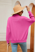 Load image into Gallery viewer, Half-Zip Dropped Shoulder Sweatshirt (multiple color options)
