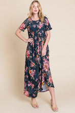 Load image into Gallery viewer, Floral Short Sleeve Maxi Dress
