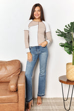 Load image into Gallery viewer, Can&#39;t Be Blocked In Color Block Exposed Seam Knit Top
