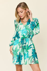 Floral Long Sleeve Romper with Pockets (2 color options)