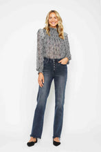Load image into Gallery viewer, JUDY BLUE Button Fly Hem Destroy Straight Jeans
