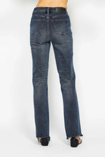Load image into Gallery viewer, JUDY BLUE Button Fly Hem Destroy Straight Jeans
