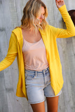 Load image into Gallery viewer, Coastal Breeze Sunflower Long Sleeve Open Hoodie Cardigan
