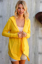 Load image into Gallery viewer, Coastal Breeze Sunflower Long Sleeve Open Hoodie Cardigan
