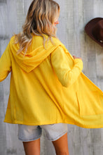 Load image into Gallery viewer, Coastal Breeze Sunflower Long Sleeve Open Hoodie Cardigan
