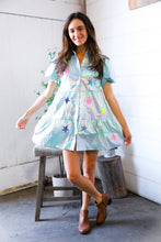 Load image into Gallery viewer, Nova Night Out Tiered Bubble Sleeve T Shirt Dress
