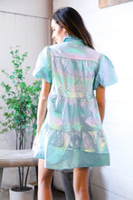 Load image into Gallery viewer, Nova Night Out Tiered Bubble Sleeve T Shirt Dress
