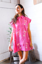 Load image into Gallery viewer, In A Pink Martini Mood Sequin T Shirt Dress
