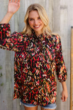 Load image into Gallery viewer, Evening Sunset Scribble Button Down Blouse
