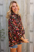 Load image into Gallery viewer, Evening Sunset Scribble Button Down Blouse
