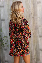 Load image into Gallery viewer, Evening Sunset Scribble Button Down Blouse
