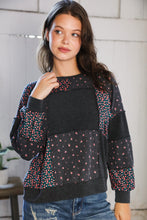 Load image into Gallery viewer, Lazy Daisies Charcoal Pullover

