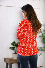 Load image into Gallery viewer, Red Hot Ruffles Woven Blouse
