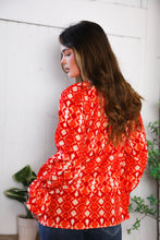 Load image into Gallery viewer, Red Hot Ruffles Woven Blouse
