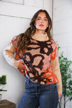 Load image into Gallery viewer, Blooms in Autumn Turtleneck Cozy Sweater
