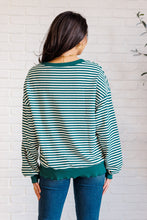 Load image into Gallery viewer, Too Good to be True Striped Drop Shoulder Top in Green
