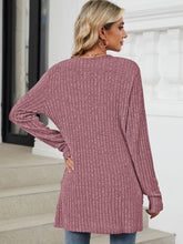 Load image into Gallery viewer, Pocketed Open Front Long Sleeve Cardigan (multiple color options)
