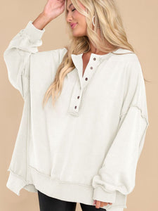 Exposed Seam Long Sleeve Sweatshirt (multiple color options)