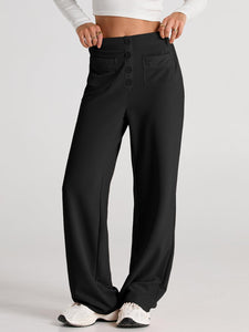 High Waist Wide Leg Pants (multiple color options)