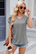 Load image into Gallery viewer, V-Neck Petal Sleeve Top (multiple color options)
