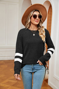 Round Neck Long Sleeve Top (multiple color options)