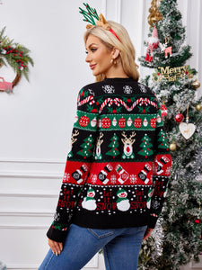 Reindeer Button Up Long Sleeve Cardigan (multiple color options)