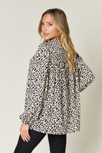 Leopard Long Sleeve Blouse (multiple color options)