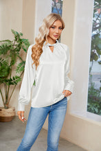 Load image into Gallery viewer, Cutout Mock Neck Long Sleeve Top (multiple color options)
