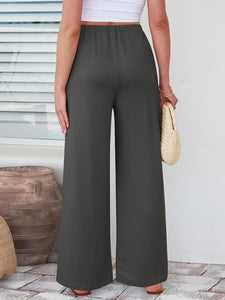 Elastic Waist Wide Leg Pants (multiple color options)