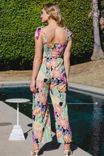 Load image into Gallery viewer, Floral Sleeveless Wide Leg Jumpsuit
